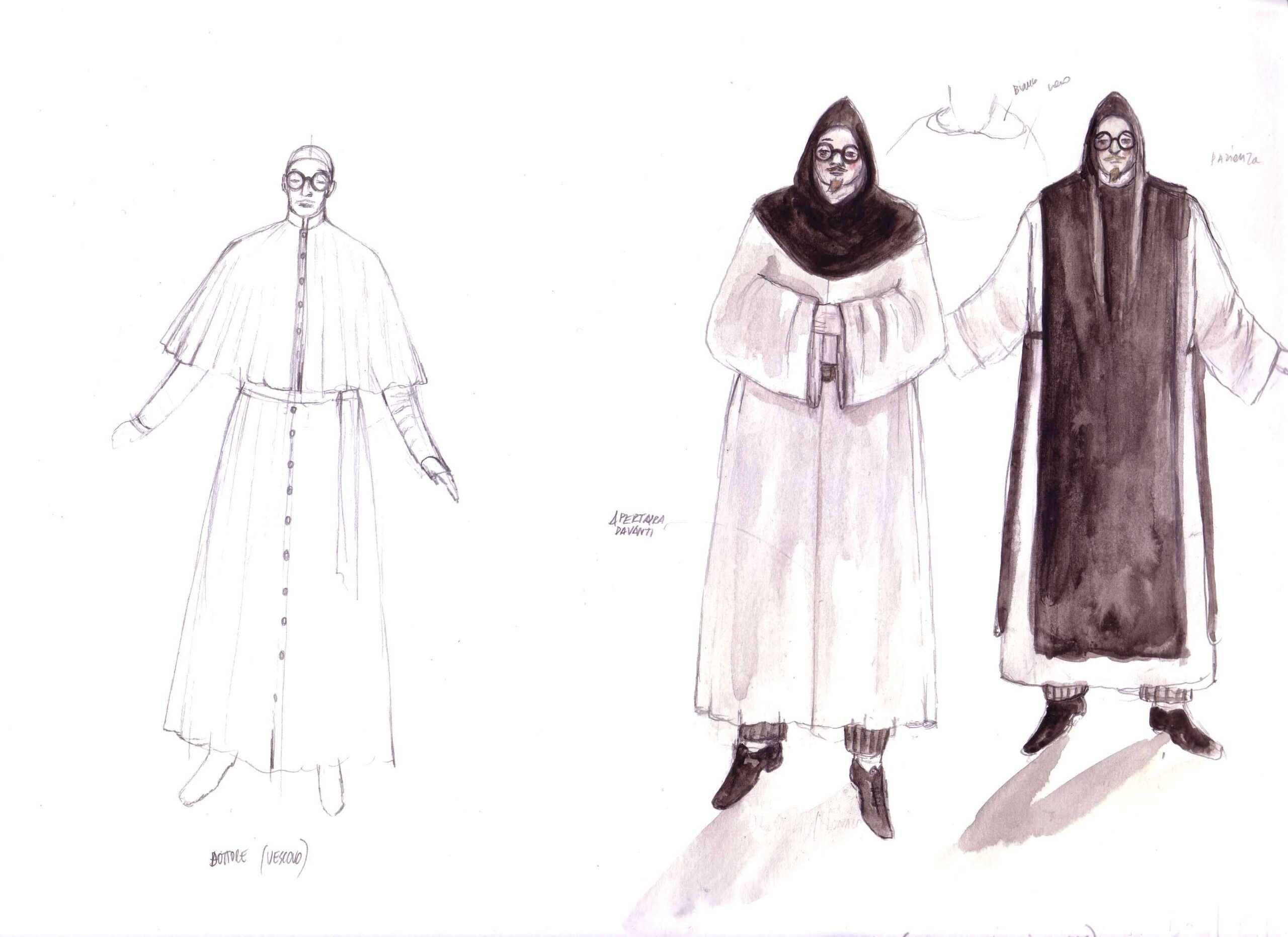 Bozzetto costumi Enrico IV, regia di Paolo Valerio