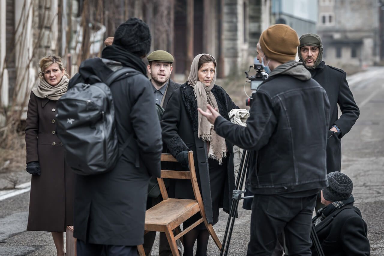 Foto dello spettacolo e docu-film "Ricordare, portare al cuore", regia di Paolo Valerio