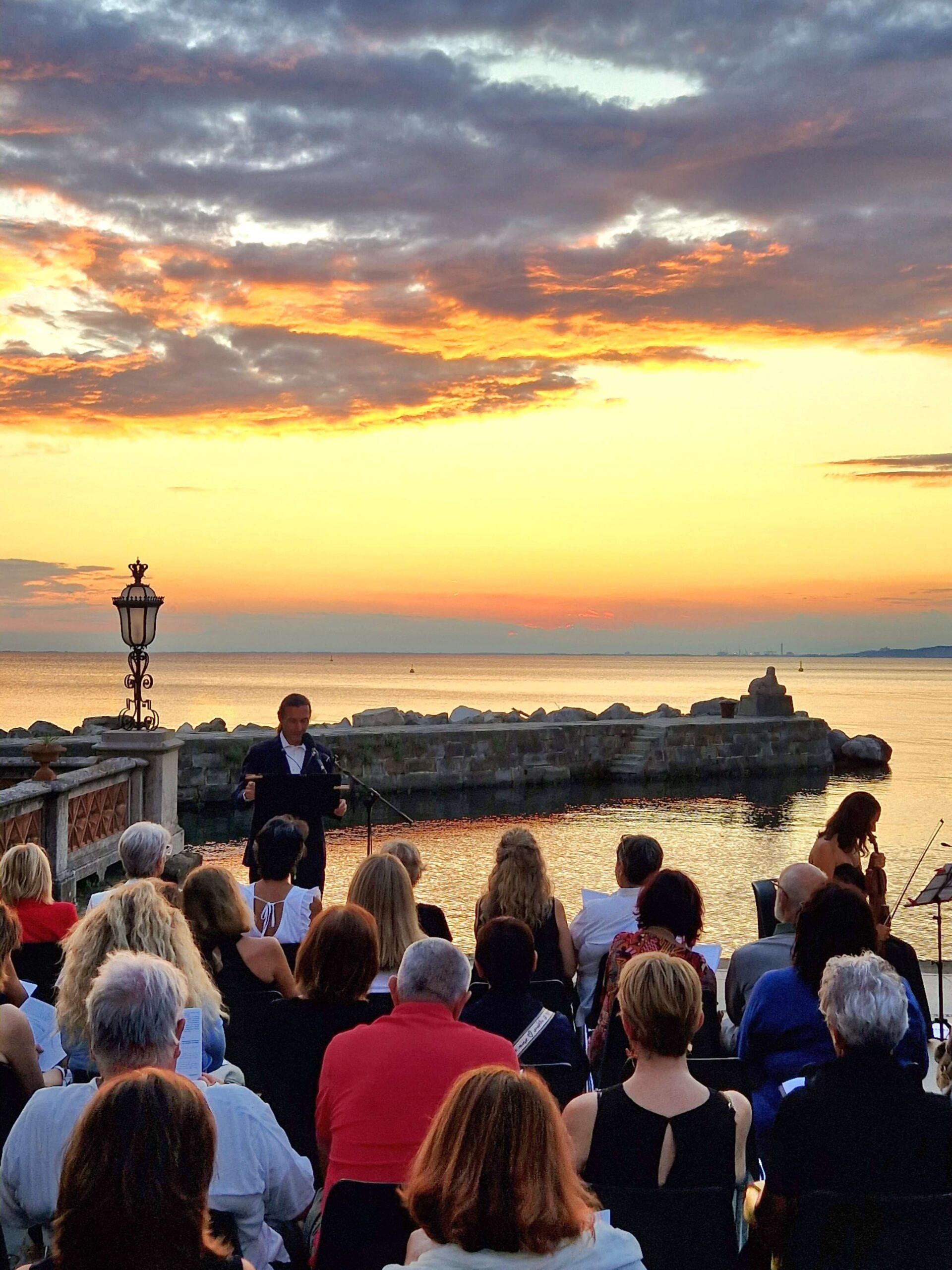 Foto di scena dello spettacolo Discorsi amorosi, a Miramare, regia di Paolo Valerio, con Stefania Rocca.