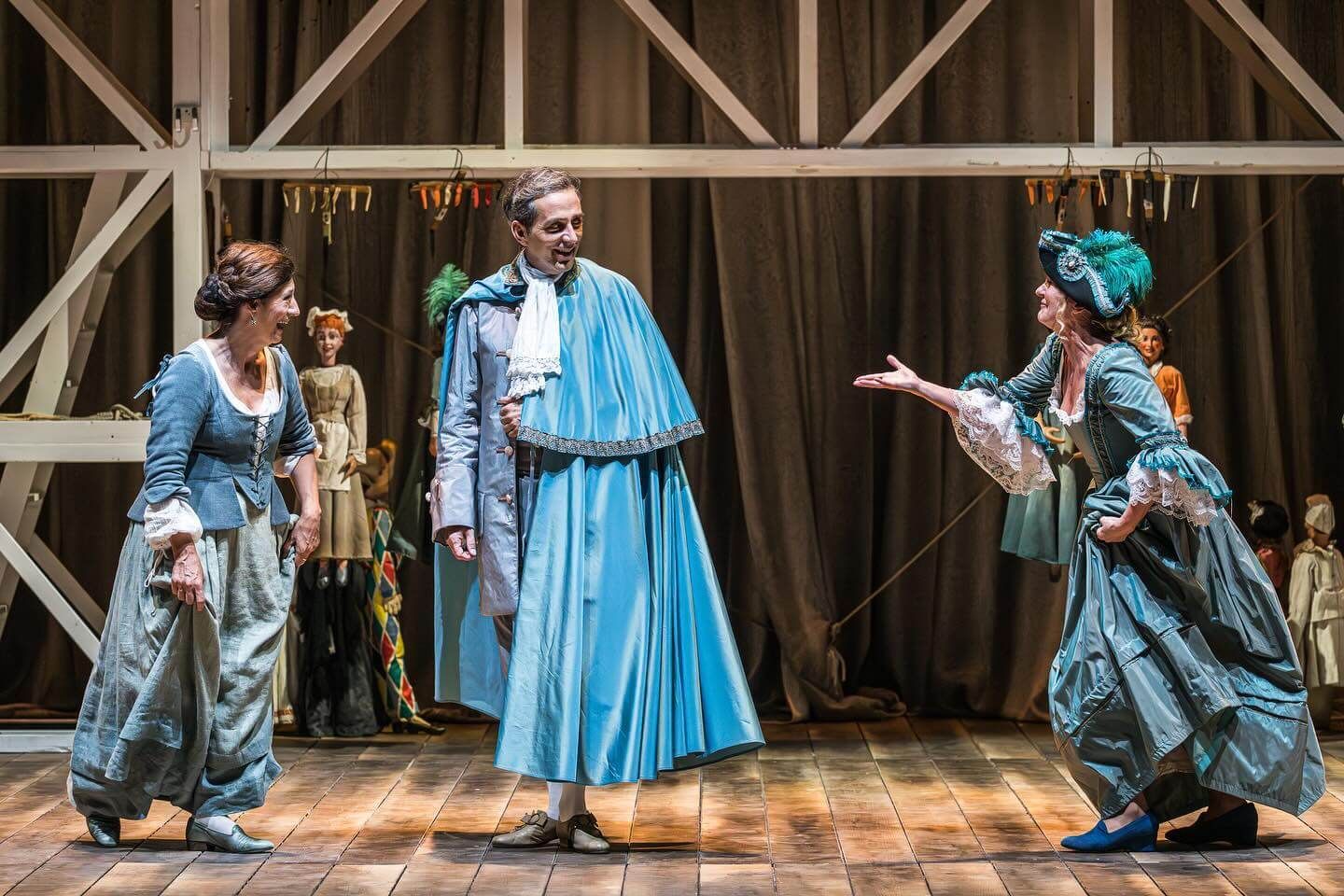 Foto di scena dello spettacolo Sior Todero Brontolon, regia di Paolo Valerio, aiuto regia Giulia Bonghi