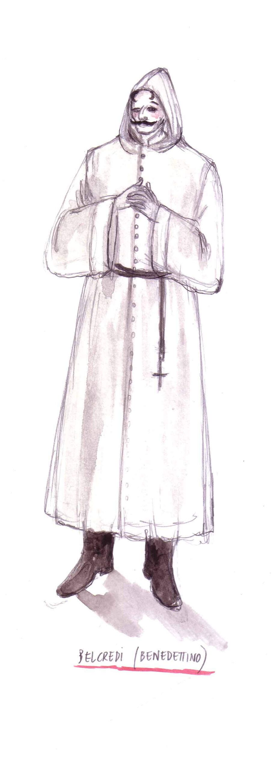 Bozzetto costumi Enrico IV, regia di Paolo Valerio