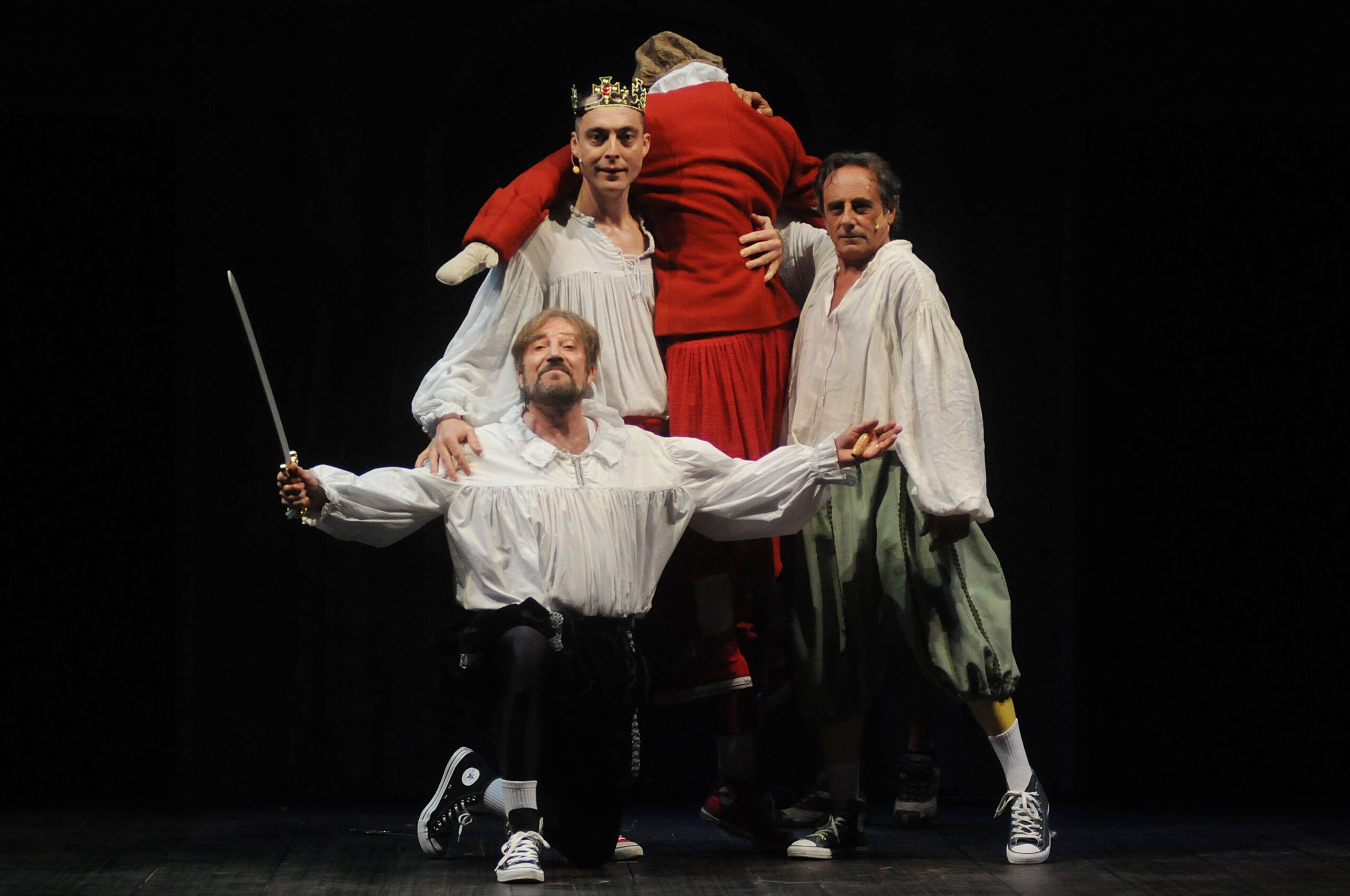 Foto di scena dello spettacolo Tutto Shakespeare in 90 minuti, regia di Paolo Valerio