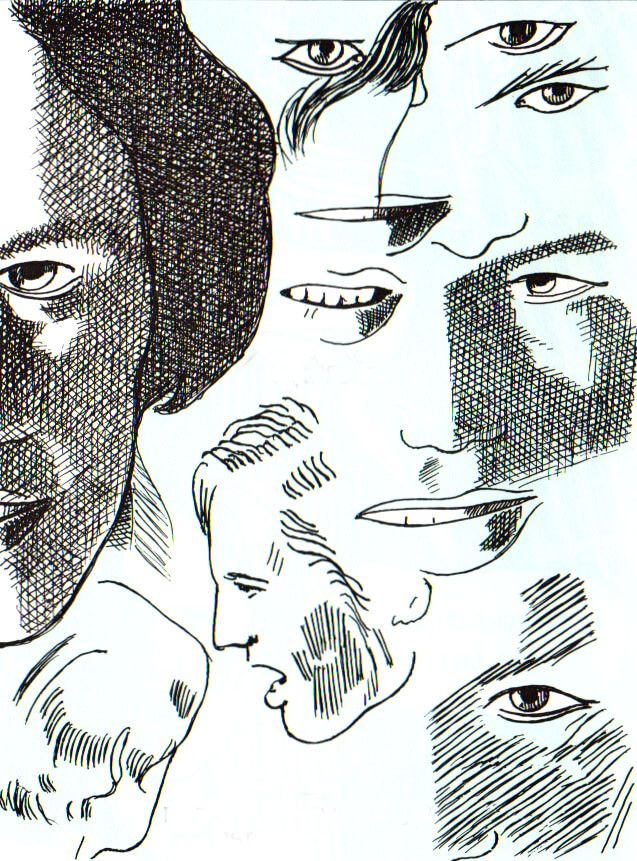 Foto di scena dello spettacolo Poema a fumetti, tratto da Dino Buzzati, regia di Paolo Valerio, interpretato da Paolo Valerio