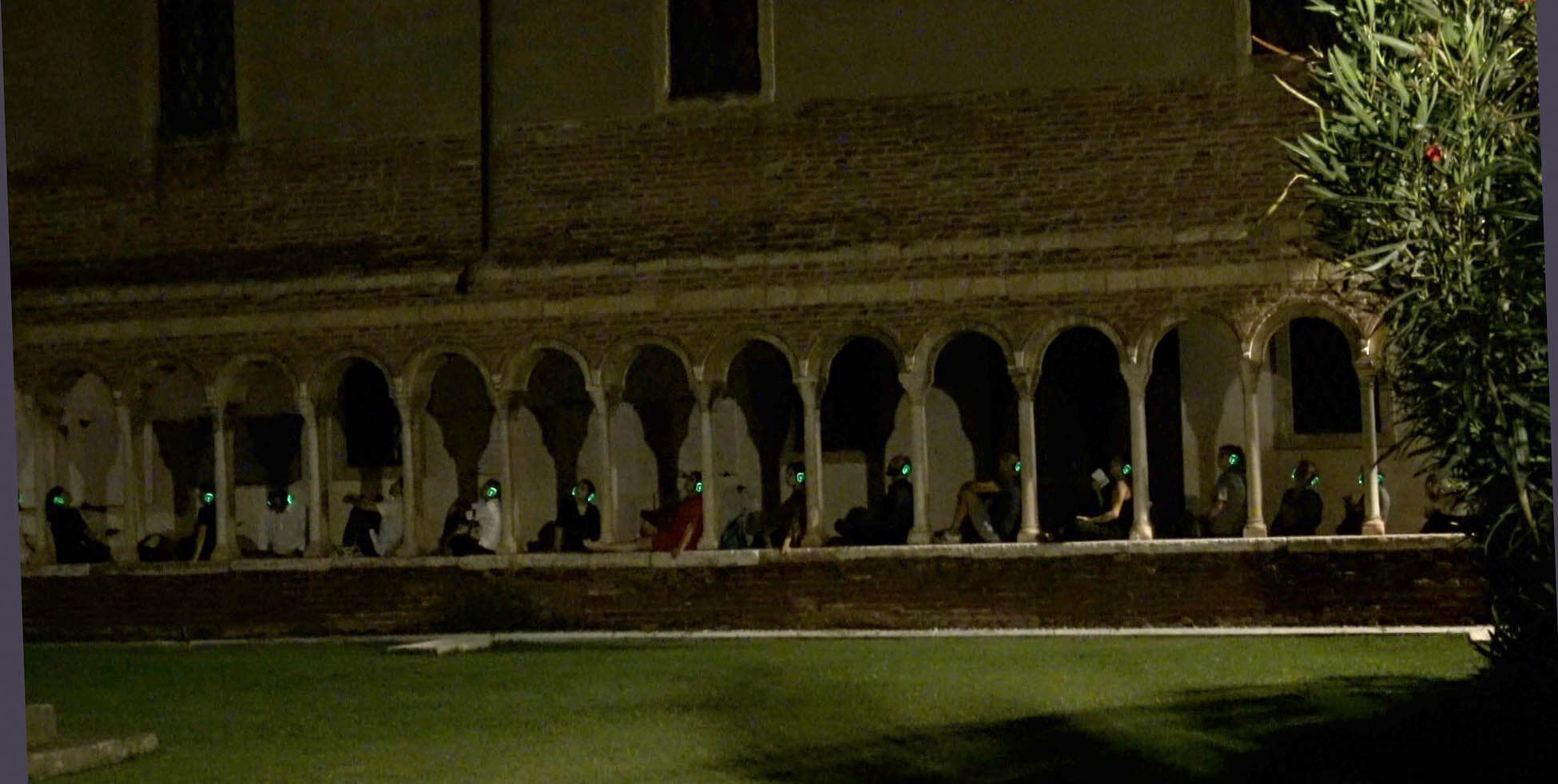 Foto dello spettacolo itinerante Silent Dante, regia di Paolo Valerio