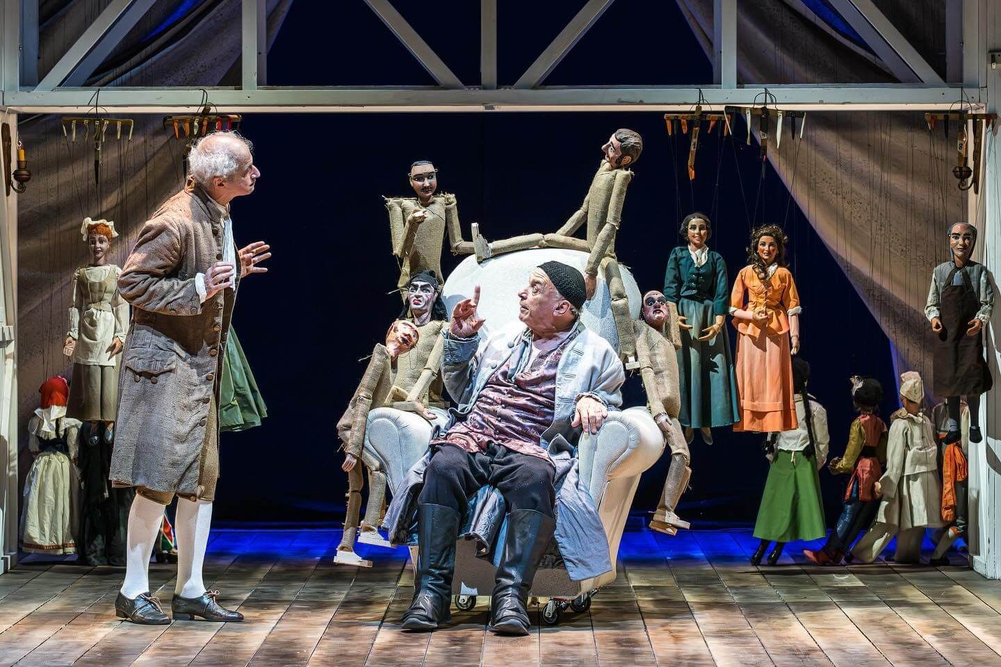 Foto di scena dello spettacolo Sior Todero Brontolon, regia di Paolo Valerio, aiuto regia Giulia Bonghi