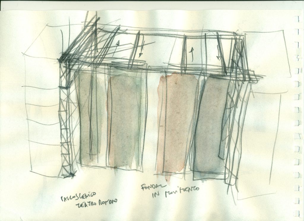 Bozzetti di scena Misura per Misura di William Shakespeare, regia di Paolo Valerio