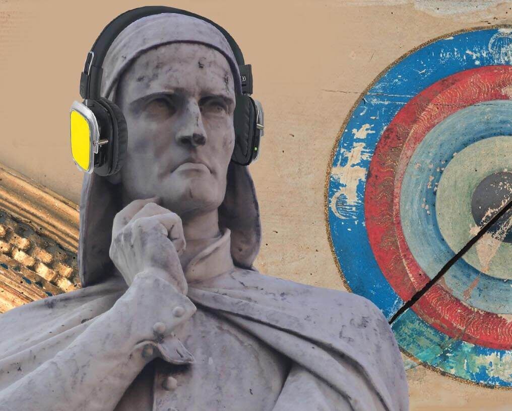 Foto dello spettacolo itinerante Silent Dante, regia di Paolo Valerio