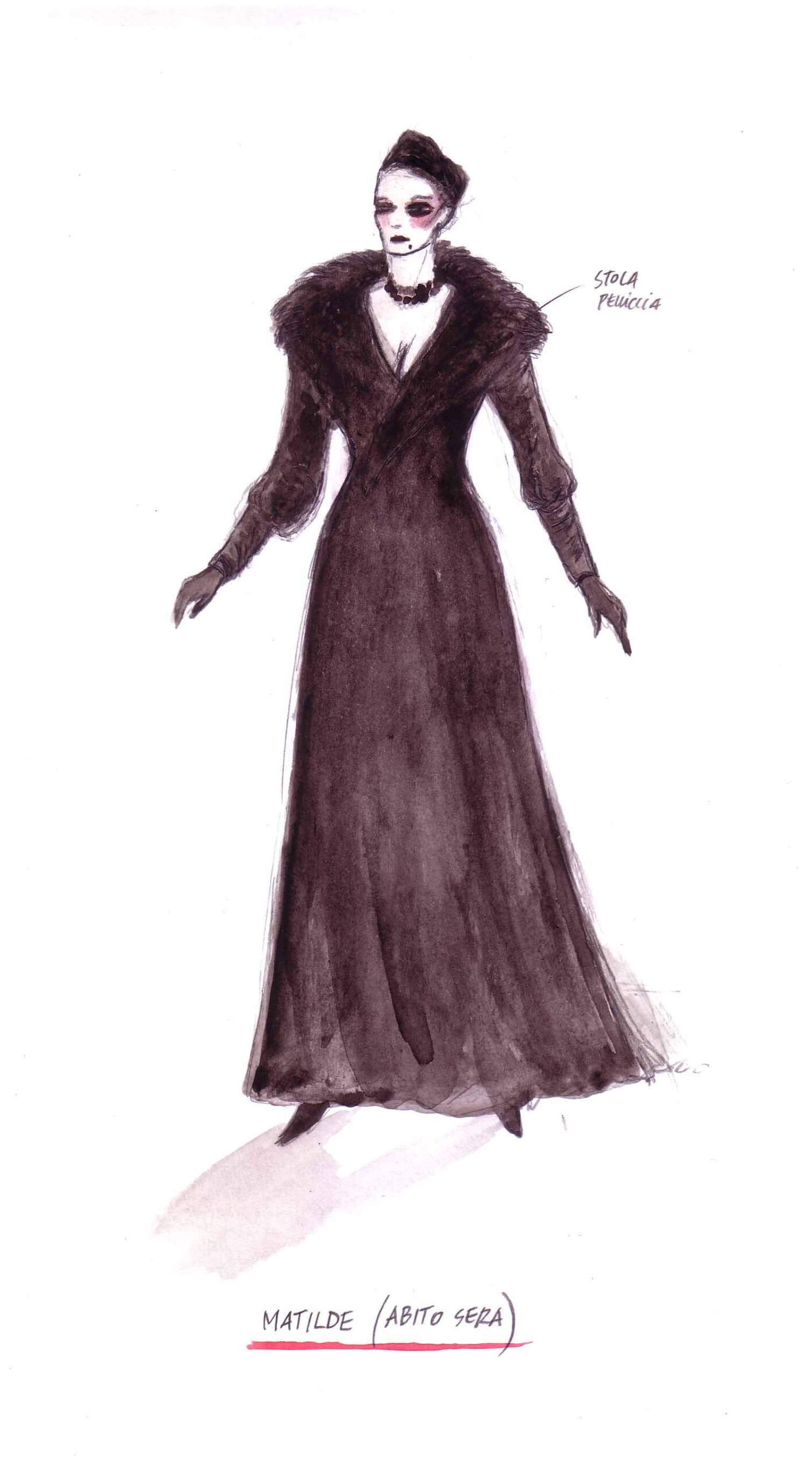 Bozzetto costumi Enrico IV, regia di Paolo Valerio