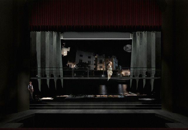 Bozzetto dello spettacolo di opera lirica Roméo et Juliet, regia di Paolo Valerio