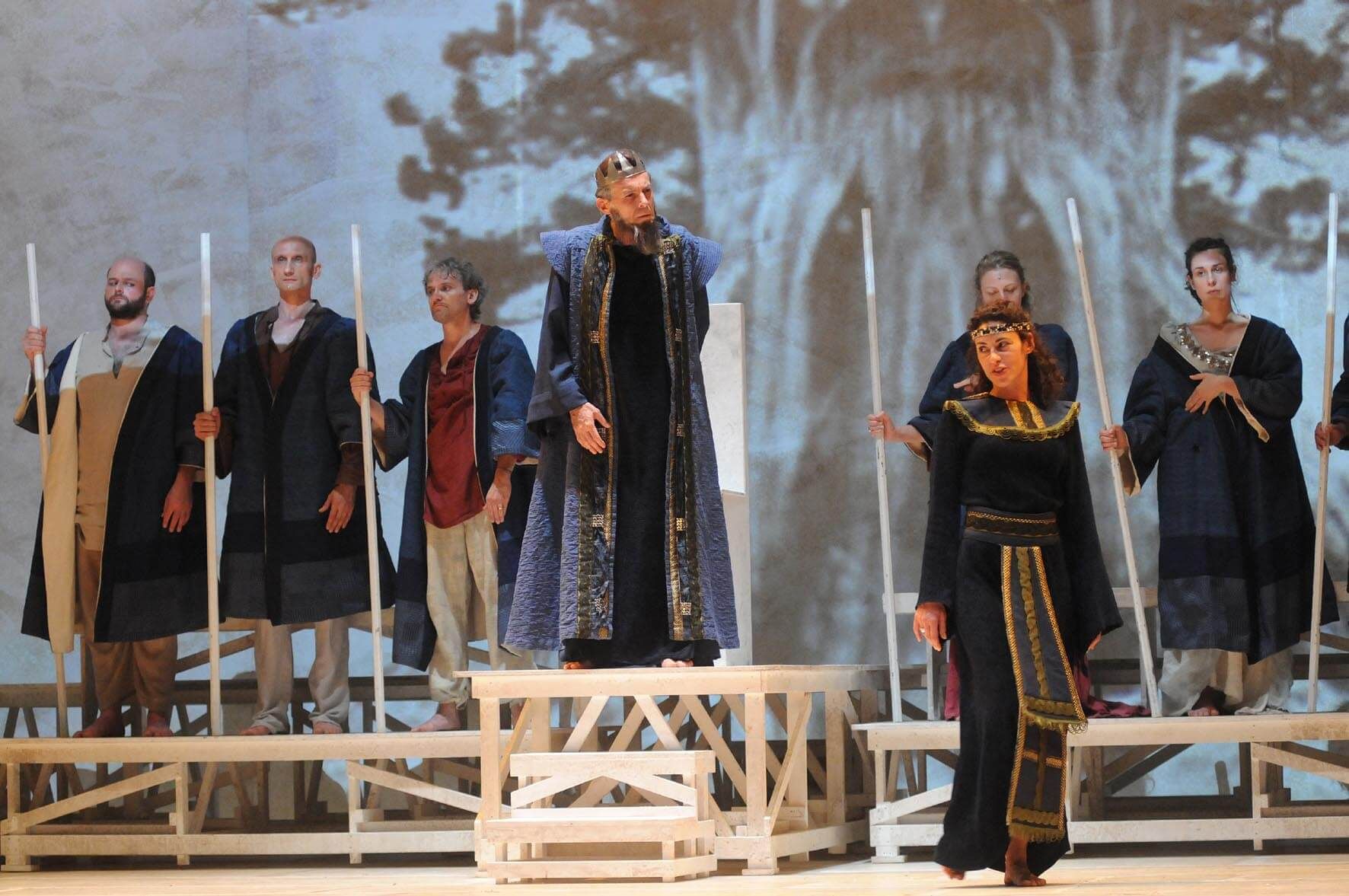 Foto di scena dello spettacolo Pericle, il principe di Tiro, di William Shakespeare. Regia di Paolo Valerio