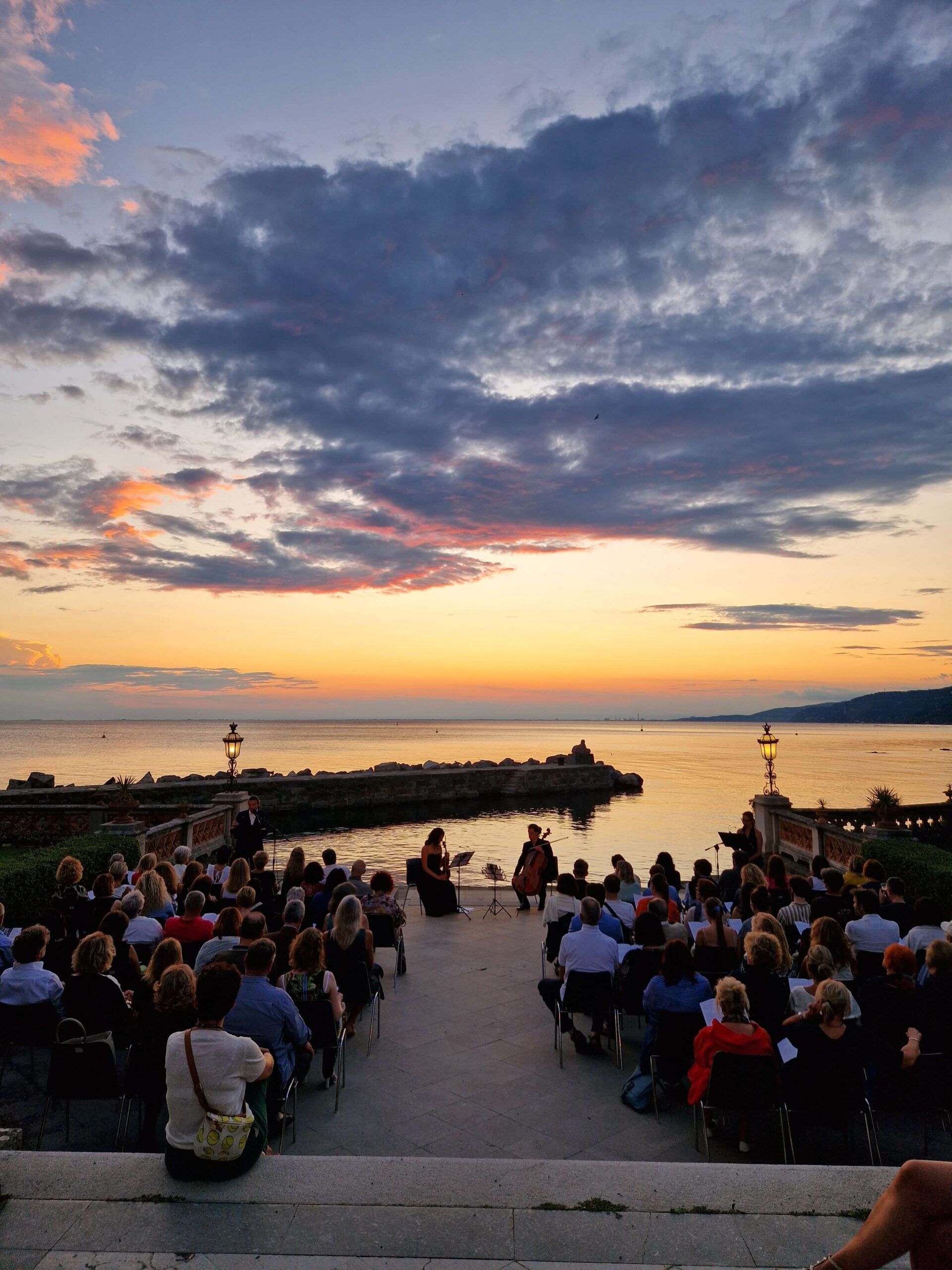 Foto di scena dello spettacolo Discorsi amorosi, a Miramare, regia di Paolo Valerio, con Stefania Rocca.